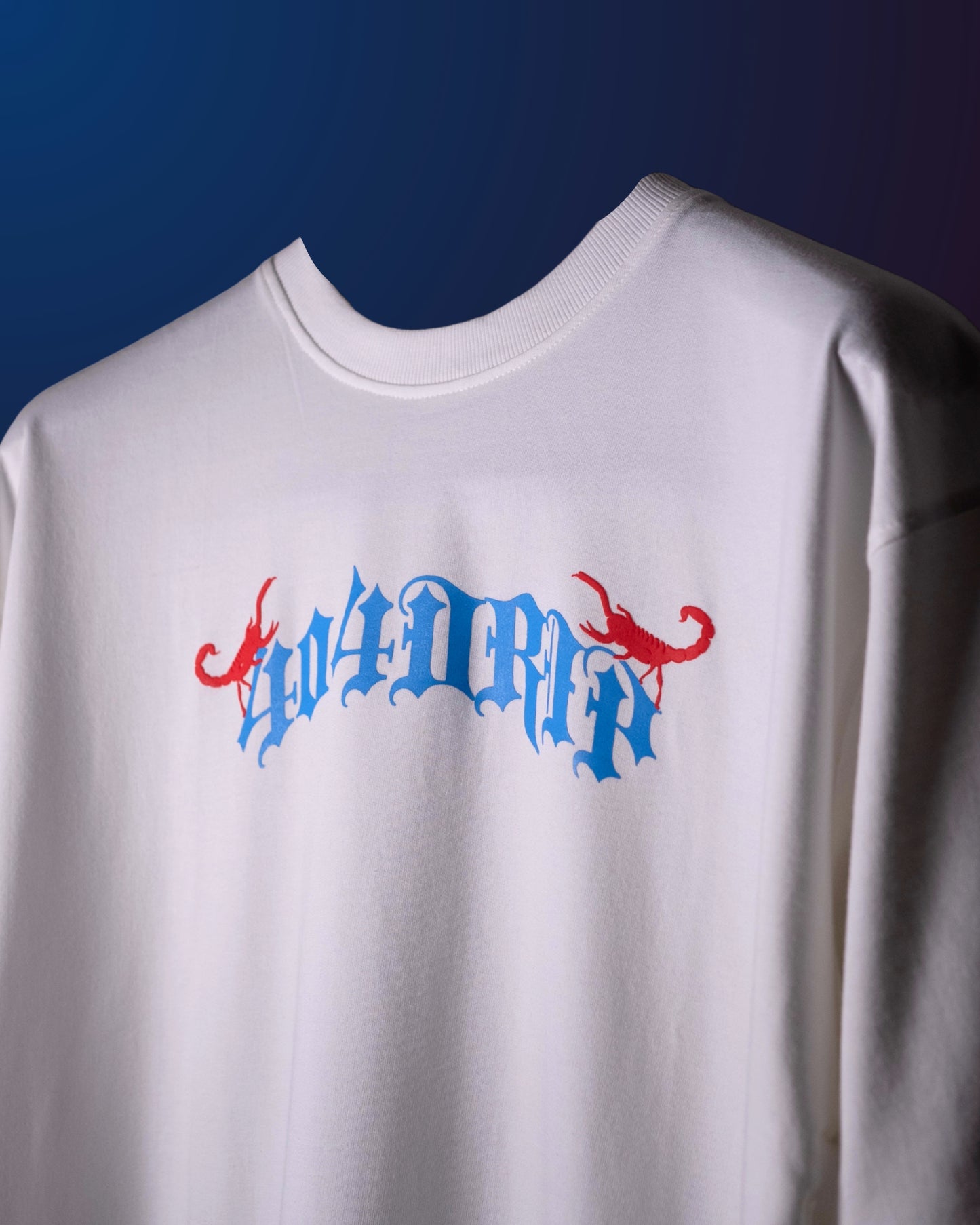 Blood Wolf” Oversized Tee – White Edition