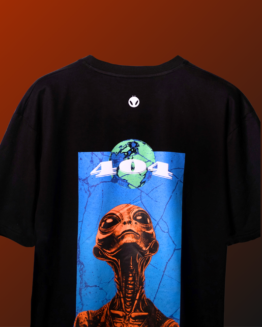 Beyond Earth” Oversized Tee – Black Edition